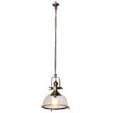 Antique Brass Industrial Pendant Light